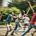 У афромигрантов свои забавы – забросали камнями и забили палками